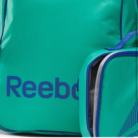 NWT! Reebok Lunchbox Backpack Green / Blue One Size Reebok - Picture 3 of 8
